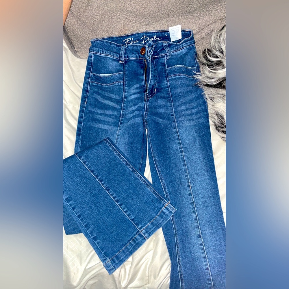 Blue Denim Bootcut Jeans- Size 5